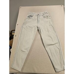 Vintage Zena Jeanswear High Waisted Mom Jeans Light‎ Wash Denim Tapered Leg 28W